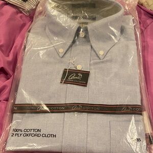 Men’s 100 cotton blue dress shirt